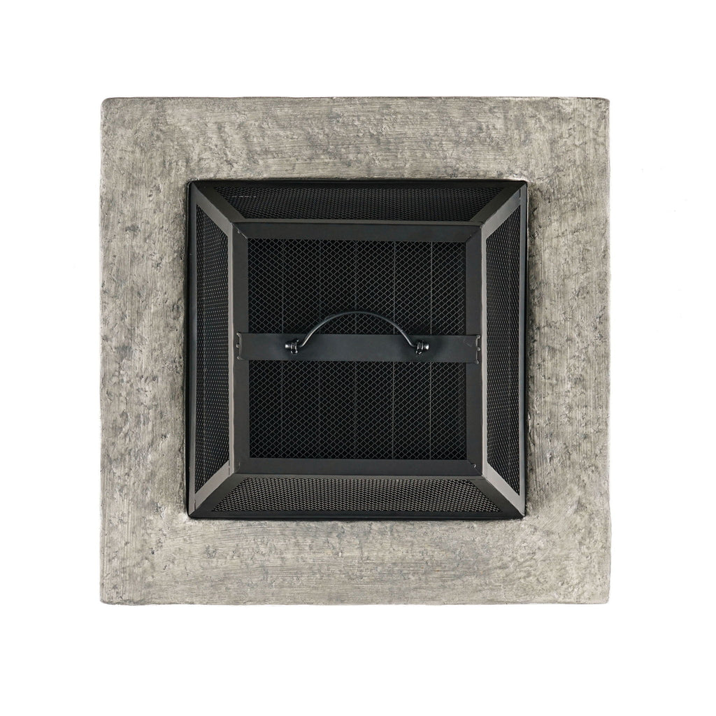 Outdoor Wood Bruning Magnesium Oxide Fire Pit With Lid