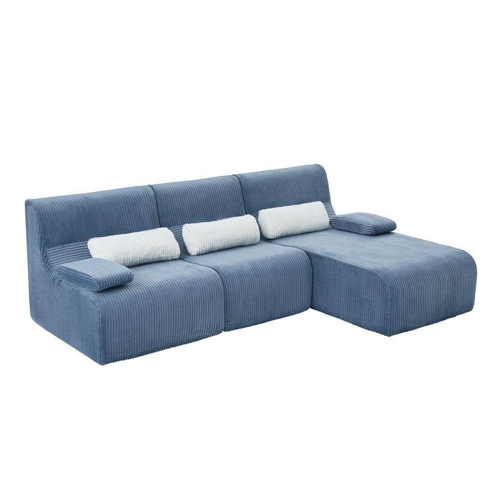 Oversized Sectional Sofa, Living Room Seating With Modular Design