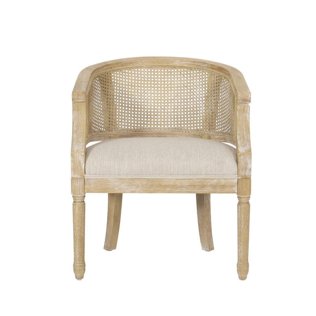 Curved Backrest Accent Chair