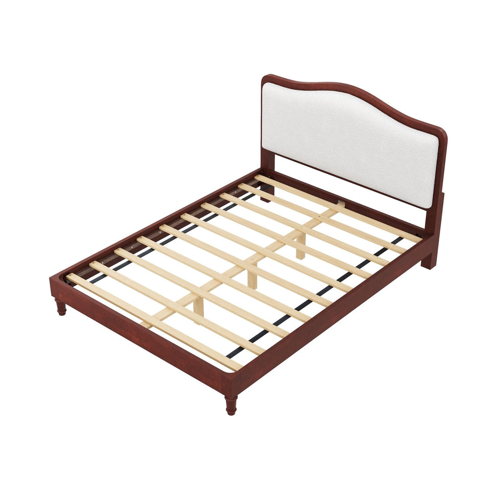 Platform Bed With Upholstered Headboard
