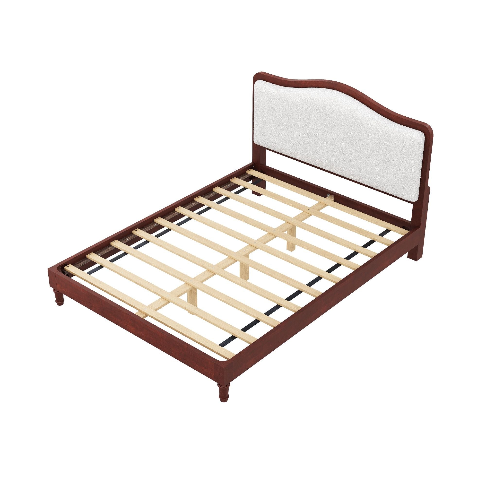 Platform Bed With Upholstered Headboard