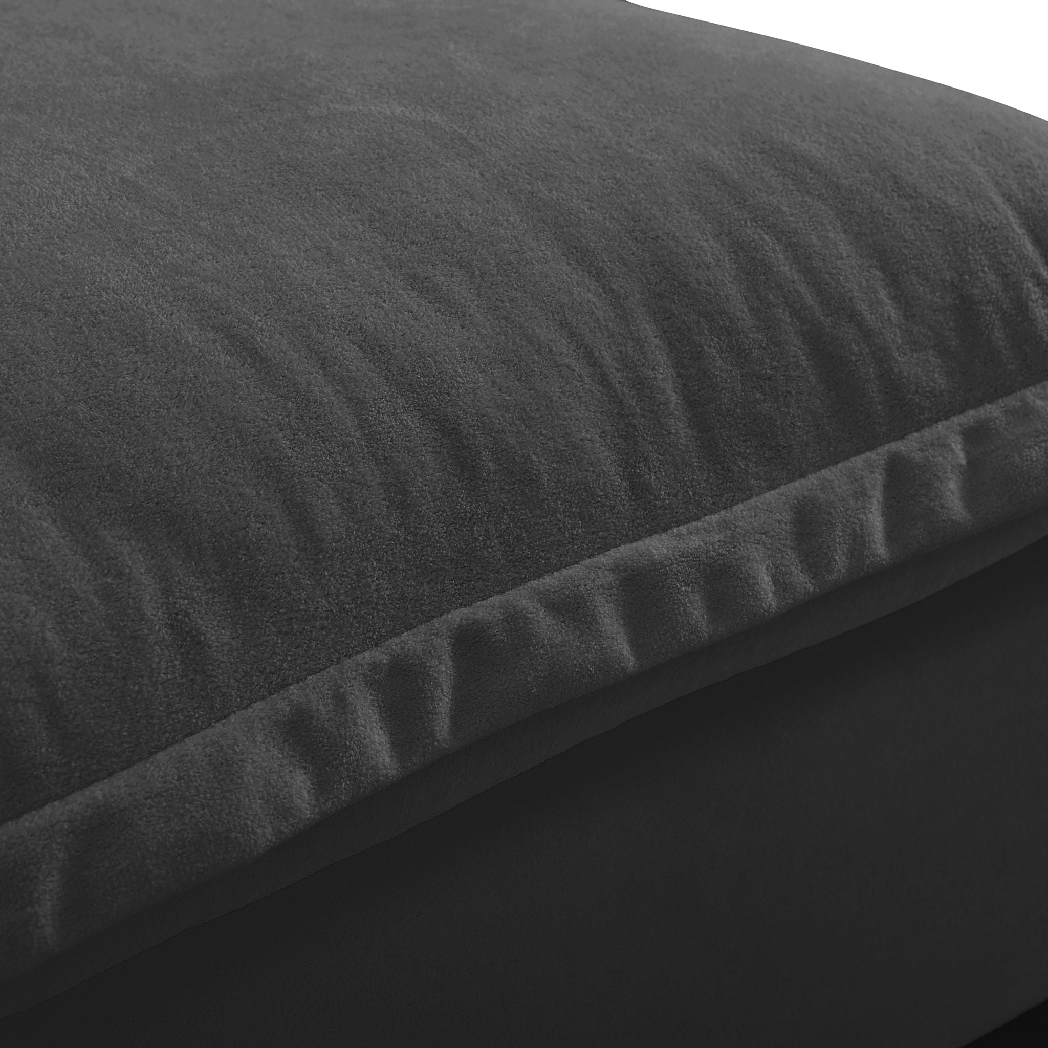 Modular Sectional Sofa With Movable Ottoman & Pillows