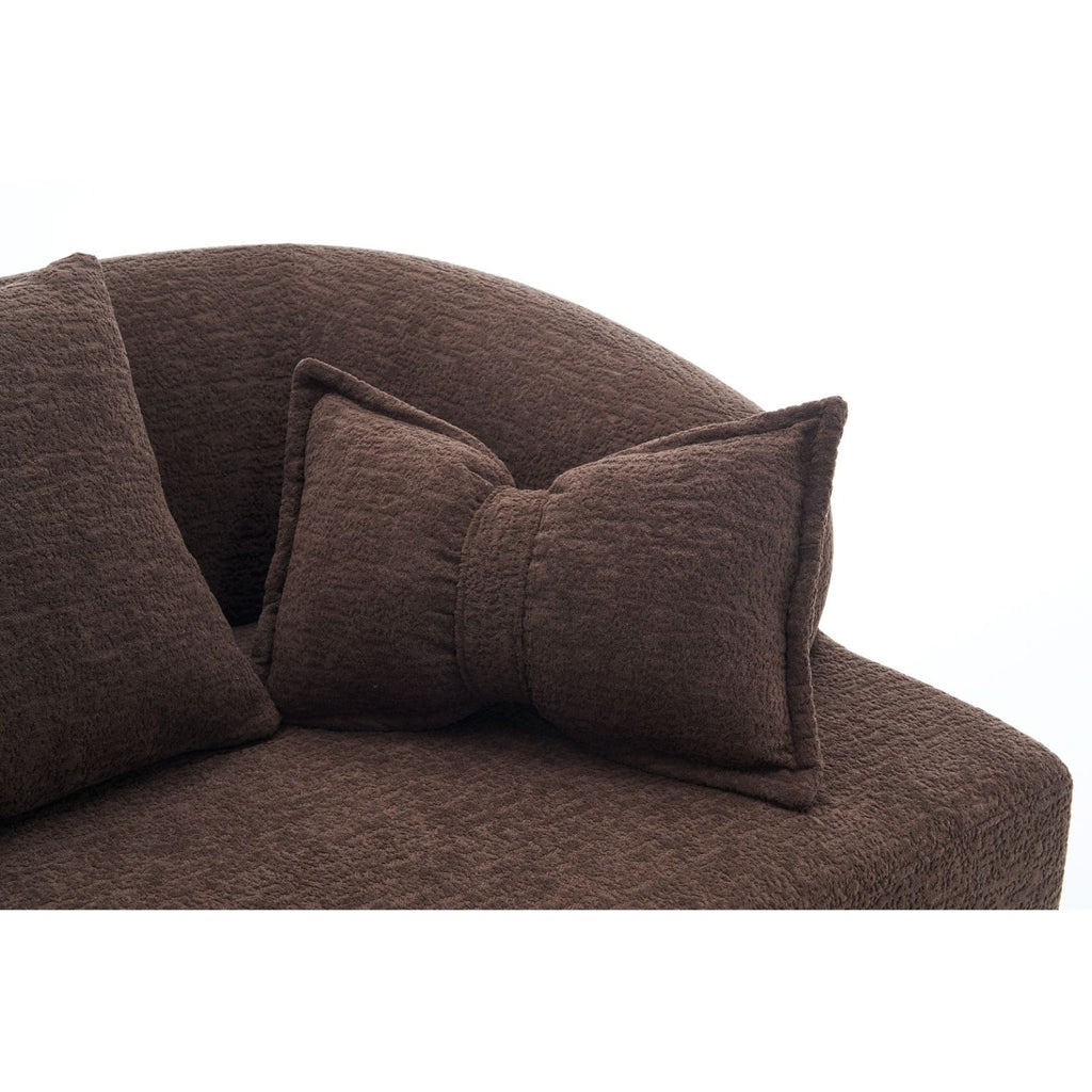 Foldable Sofa Bed, Boneless Couch Convertible Sleeper With 4 Pillows