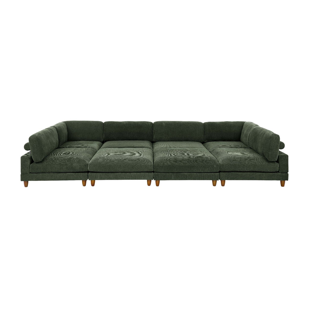 Modern Modular Sectional With Adjustable Back Support