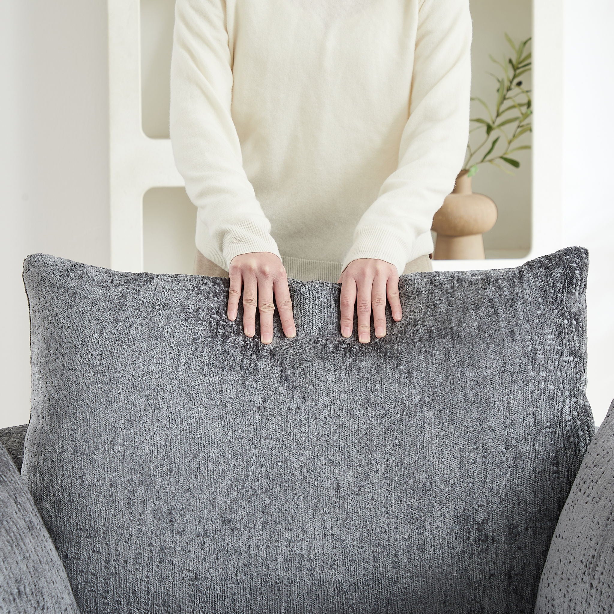Swivel Chair With Rotating Base For Living Room