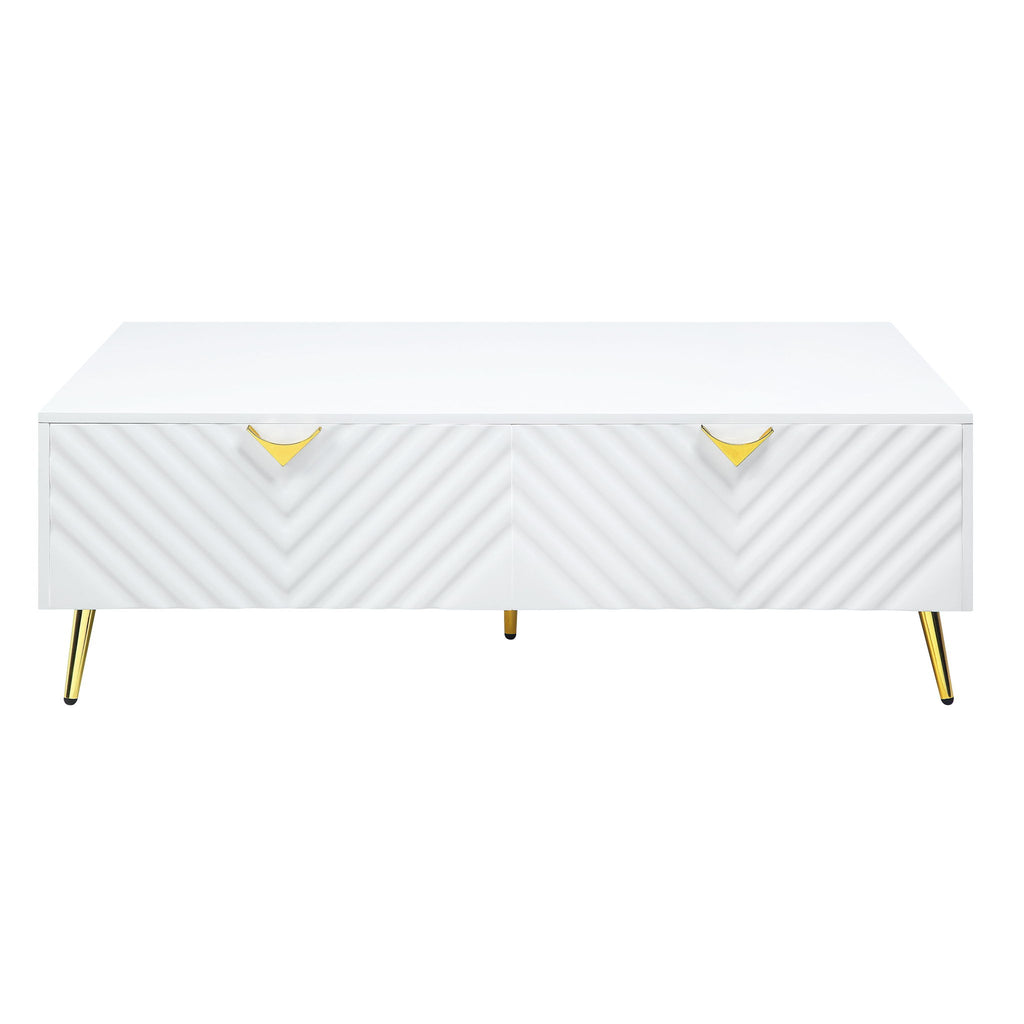 Gaines - High Gloss Coffee Table - White