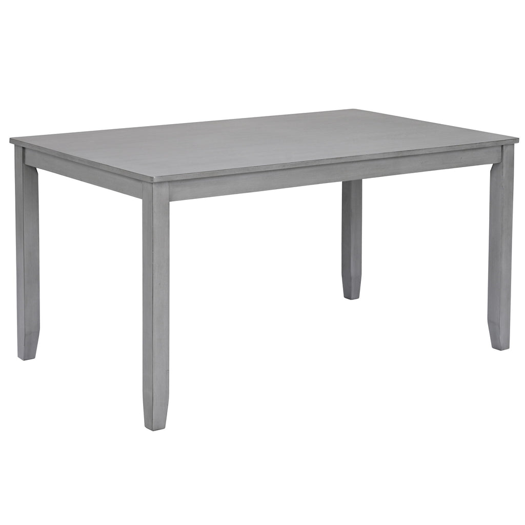 Kitchen Dining Set, Rectangular Dining Table With Upholstered Chairs