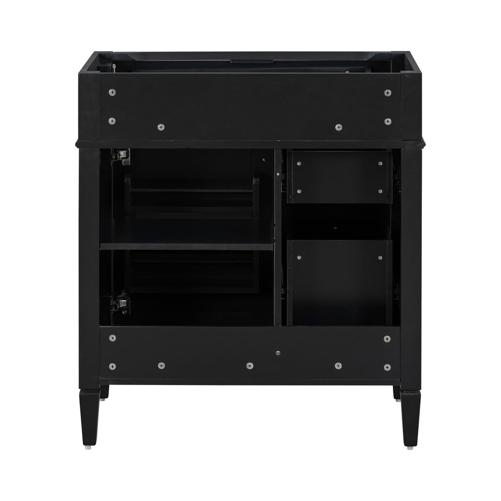 Bathroom Vanity With 2 Drawers And Tip-Out Drawer, Storage Cabinet