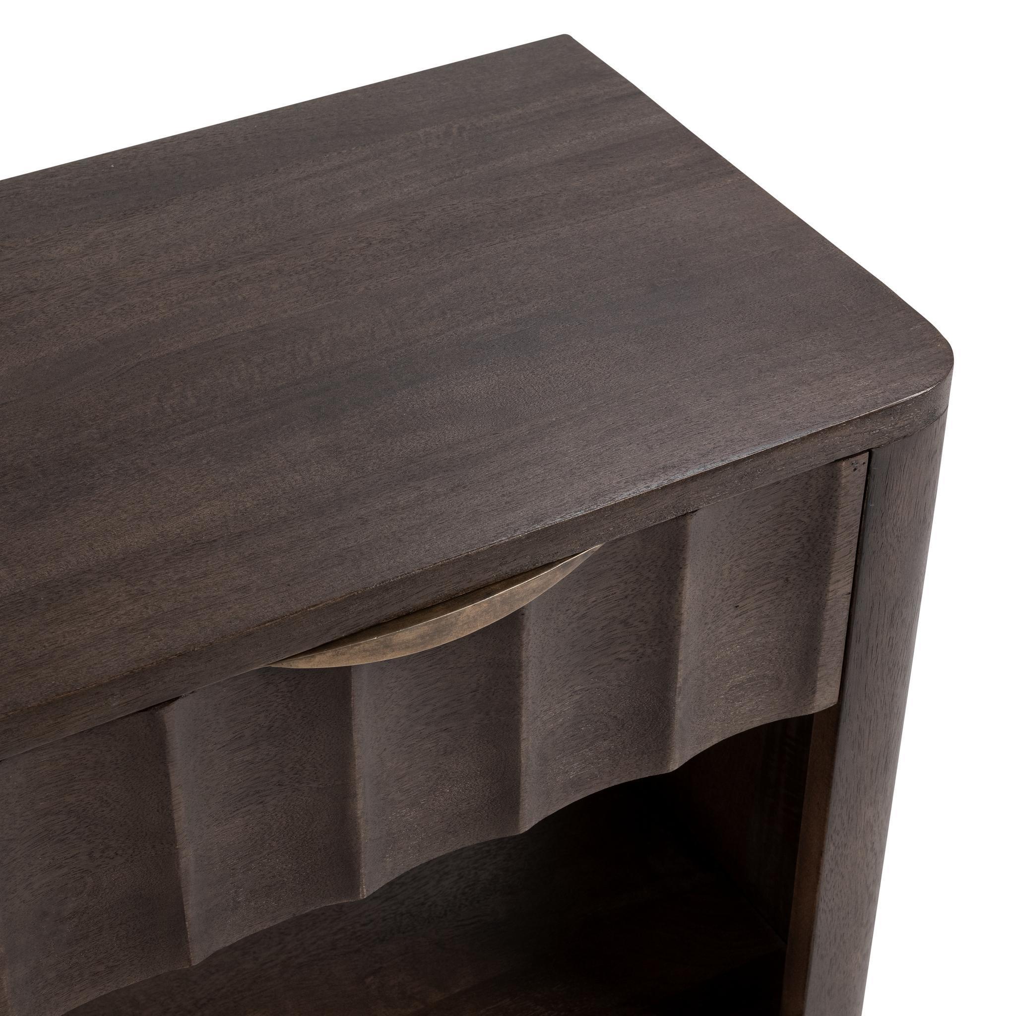 Baylee - 1 Drawer Nightstand - Cocoa Brown