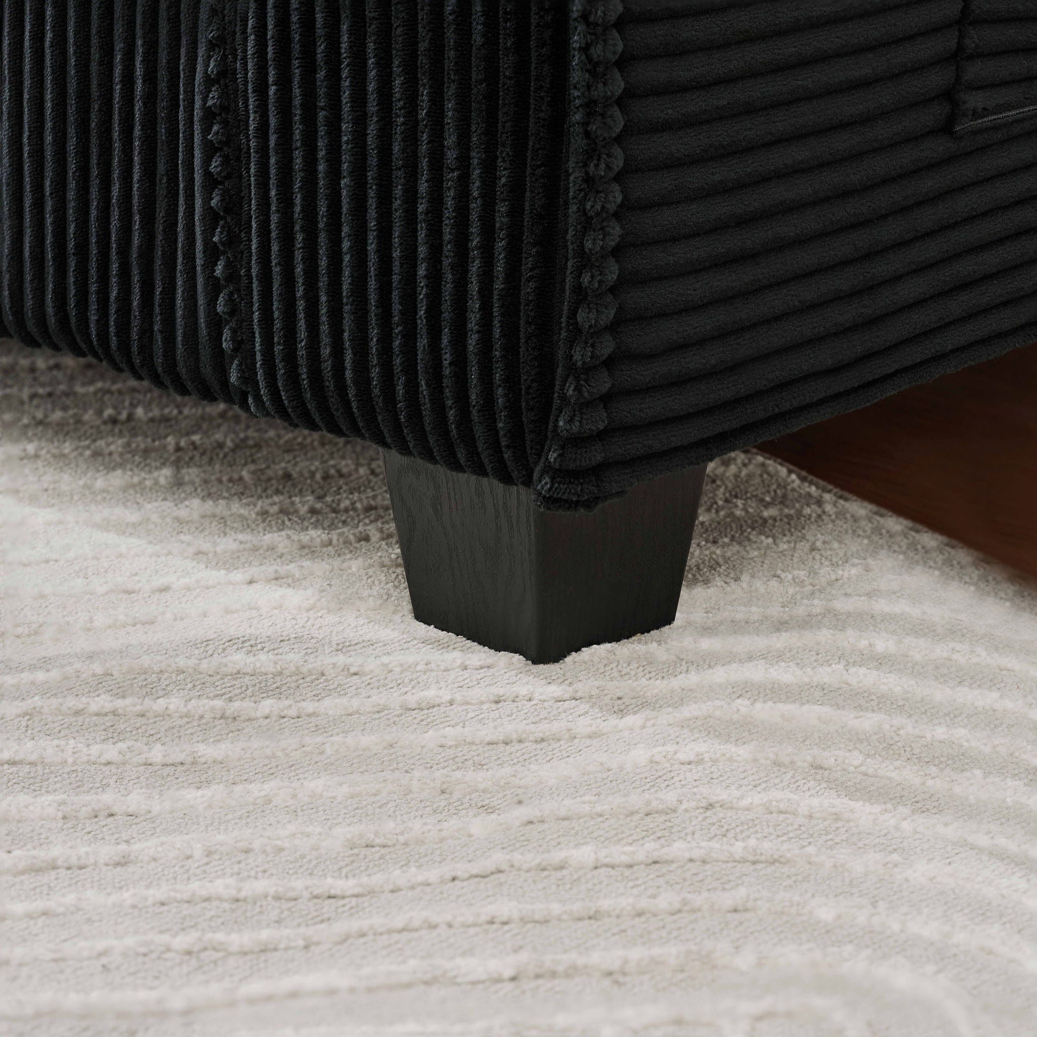 Storage Bench With Crystal Buttons And 1 Pillow For Bedroom