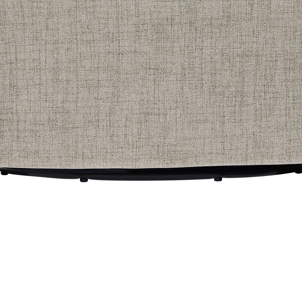 Solitude - Skirted Swivel Accent Chair With Hemp Like