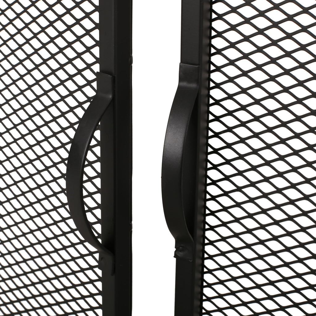 Samantha - Iron Fireplace Screen 2 Door Design