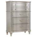 Katerina - 5 Drawer Chest With Hidden Drawer - Oak