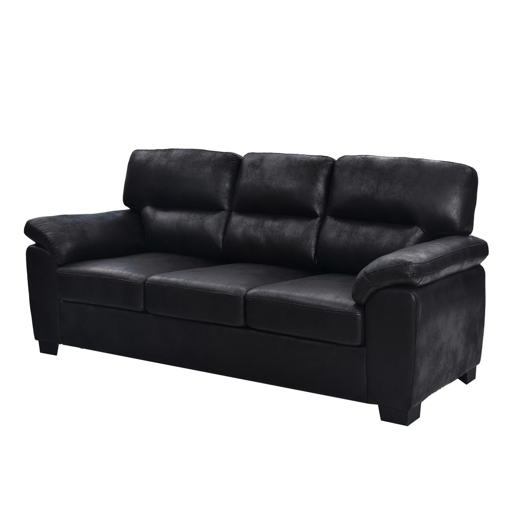 3 Seater Sofa With Padded Armrests And Triangular Leg