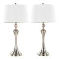 Flint - Contemporary Table Lamp Built In USB Port (Set of 2)