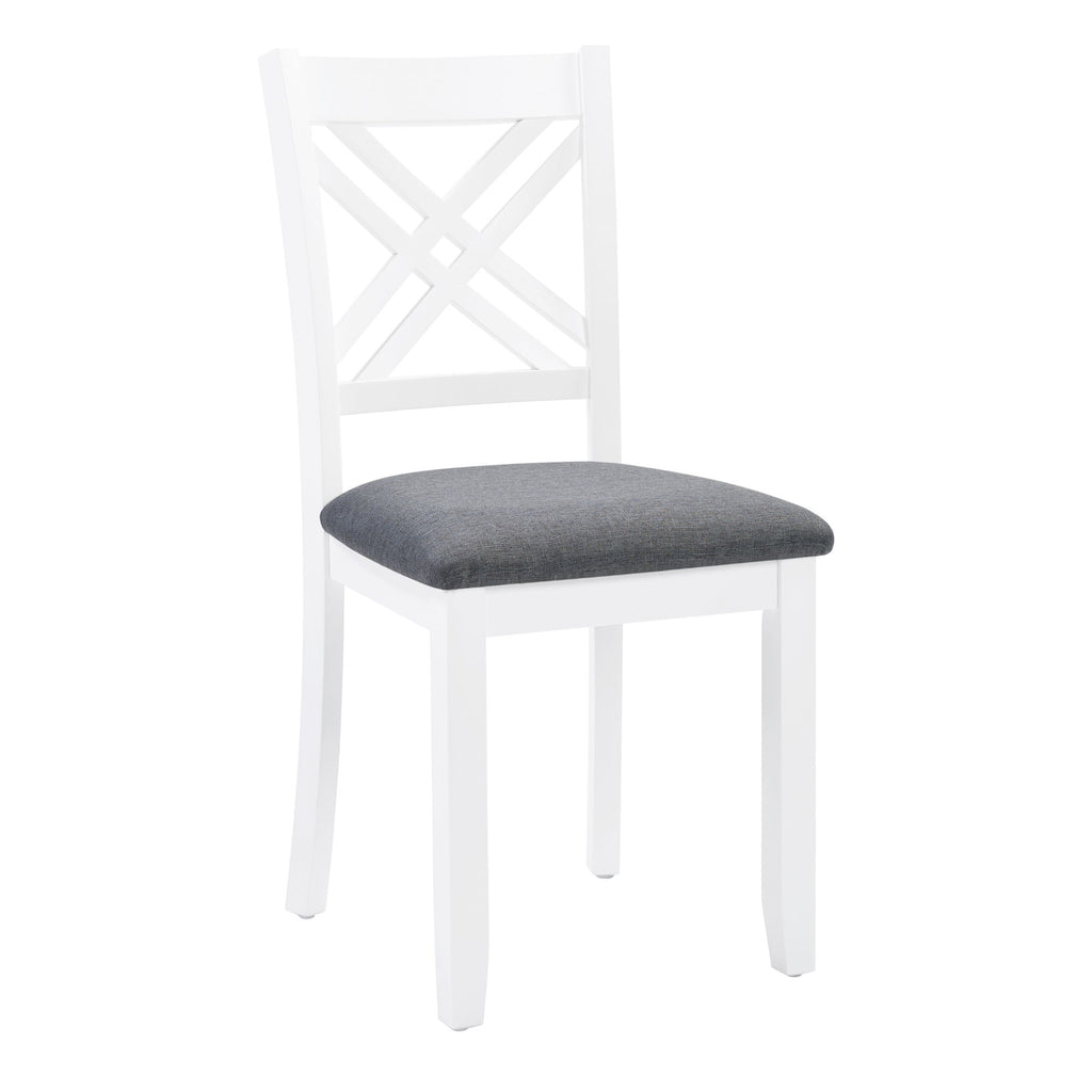 Kitchen Dining Set, Rectangular Dining Table & Upholstered Chairs