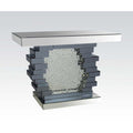 Nysa - 47" X 14" Console Table - Mirrored & Faux Crystals