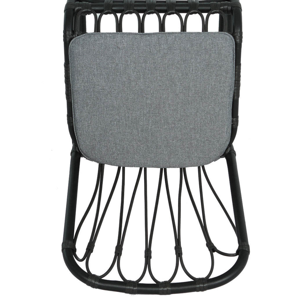 Outdoor Wicker Dining Chairs With Washable Cushion (Set of 2)