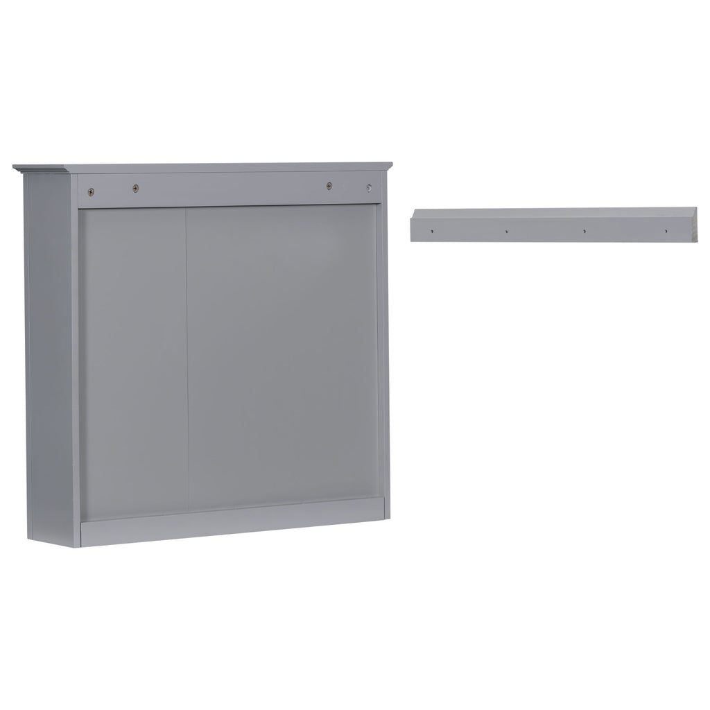 Wall Mounted Medicine Cabinet With Mirror And 3 Open Shelves