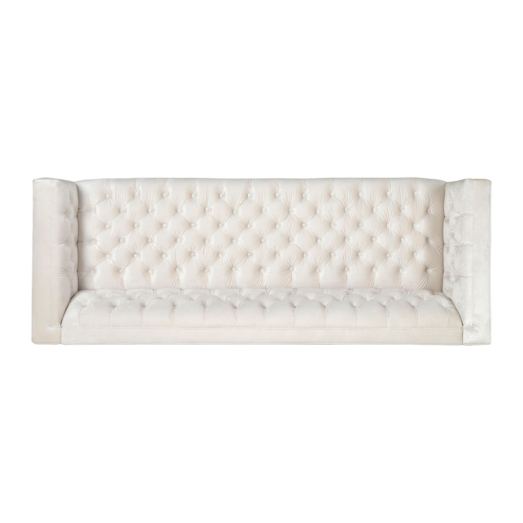Contemporary 3 Seater Sofa With Button Tufting