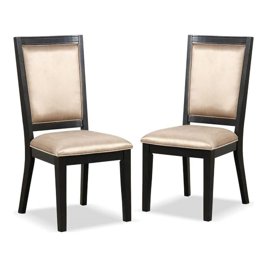 Dining Chairs With Accent Trim (Set of 2) - Espresso