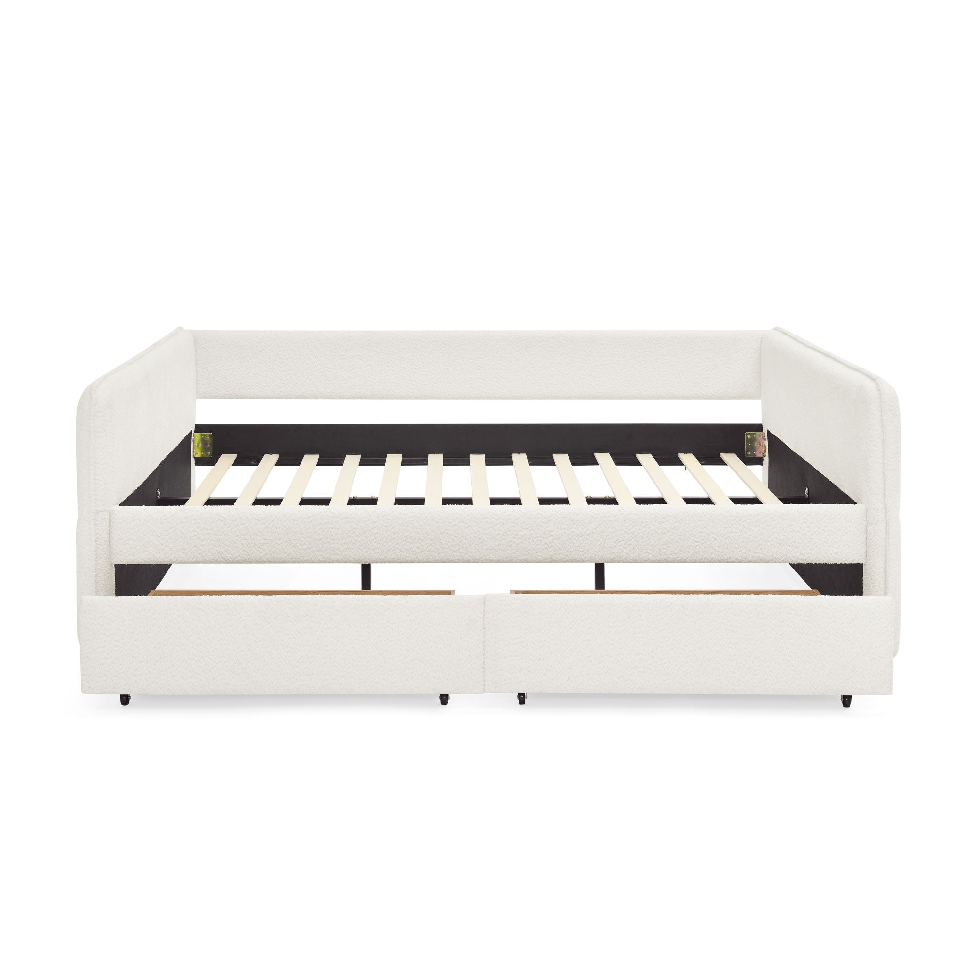 Upholstered Daybed & 2 Drawers