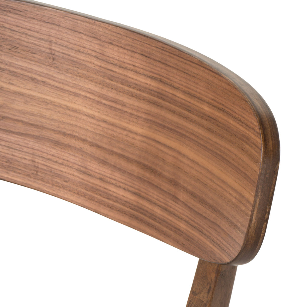 Elegant Fabric Dining Chair With Cushioned Seat And Wood Frame - Mint