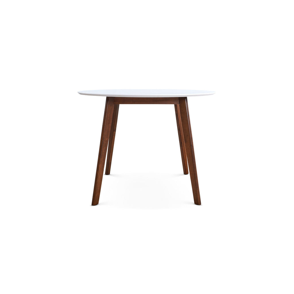 Dining Table - Brown / White