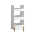 Bear Shaped Bookshelf With Chalkboard Side, 3 Tier Storage Organizer For Playroom - White
