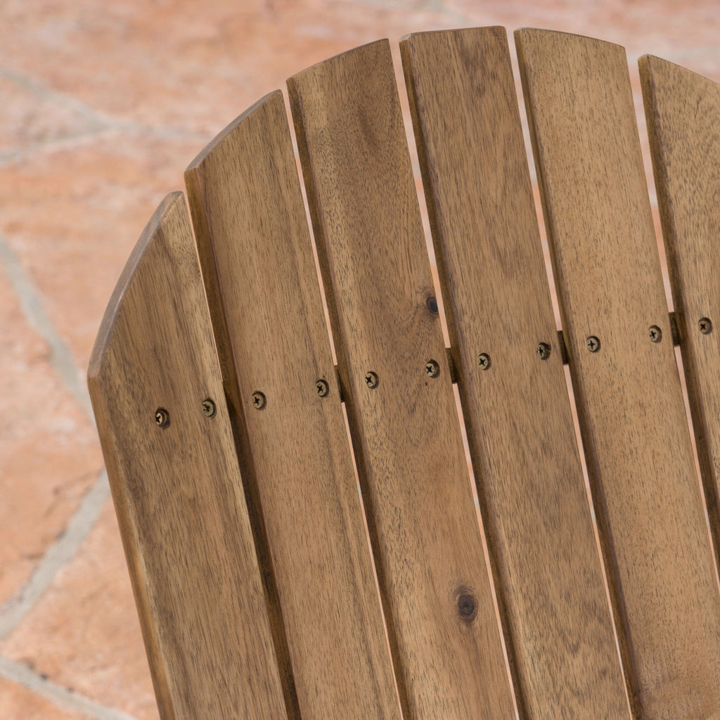 Outdoor Adirondack Rocking Loveseat With Hand Crafted Details