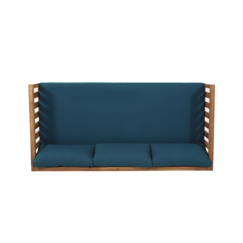 Claremont - 3 Seater Daybed Teak Acacia Wood Water Resistant Cushions