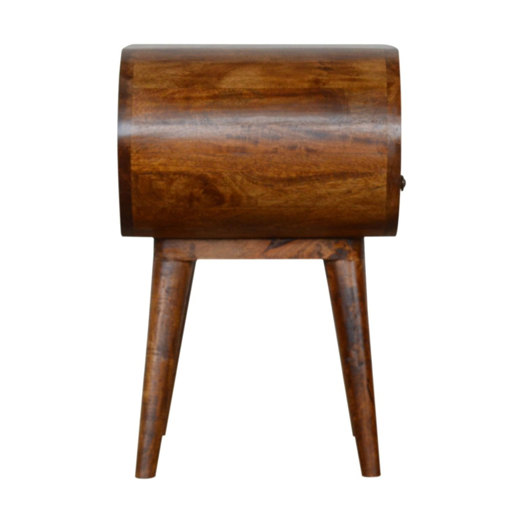 Circular Open Bedside Nightstand