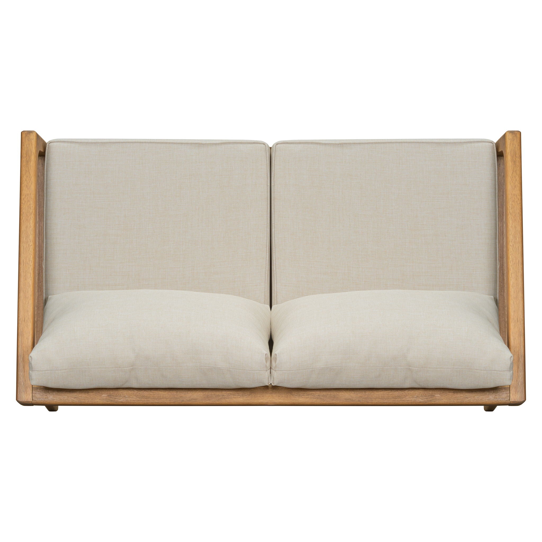 Westin - Outdoor Acacia Wood Loveseat - Teak / Beige