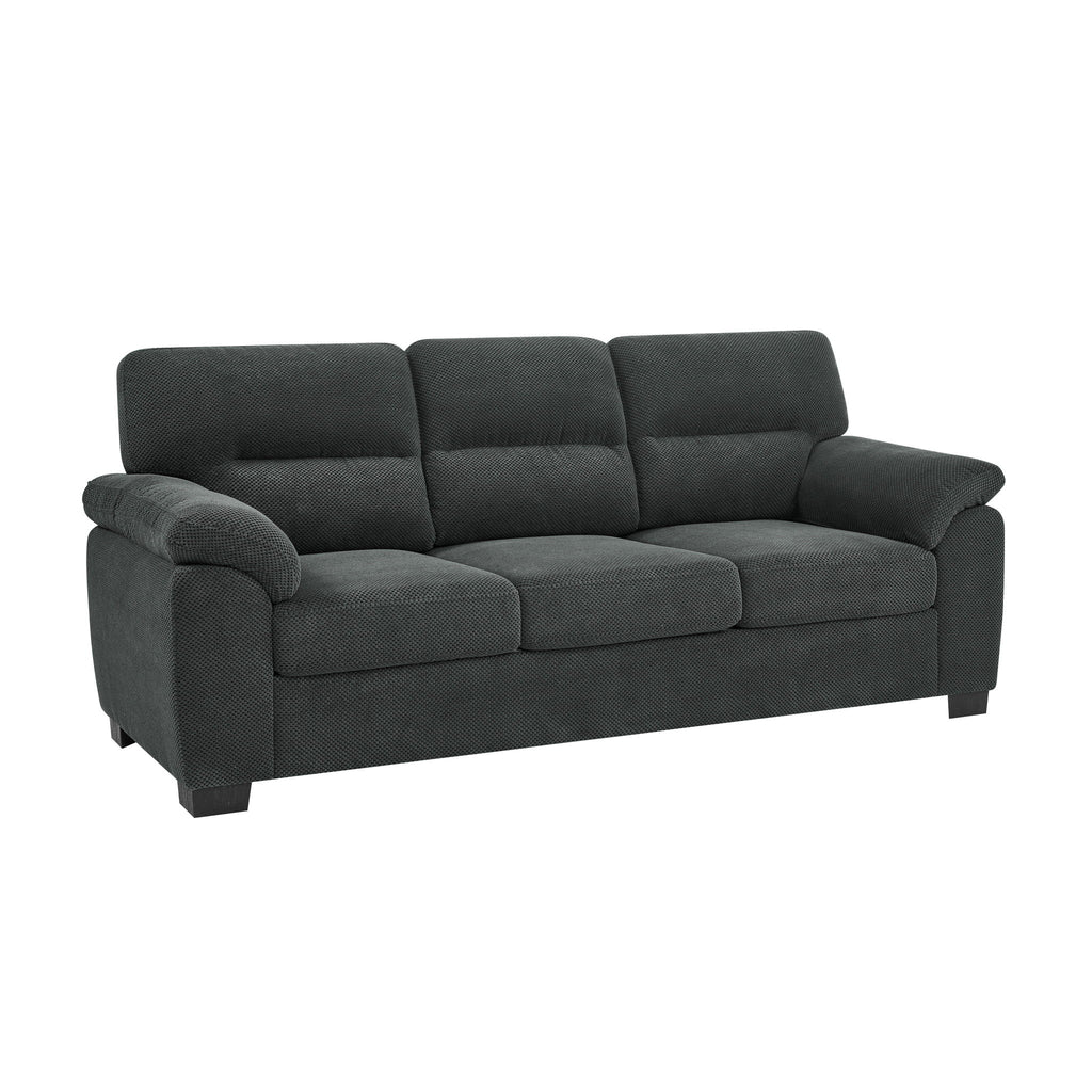 3 Seater Sofa With Padded Armrests And Triangular Leg