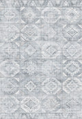 Toucan - 5' X 7' Washable Non - Slip Area Rug - Silver
