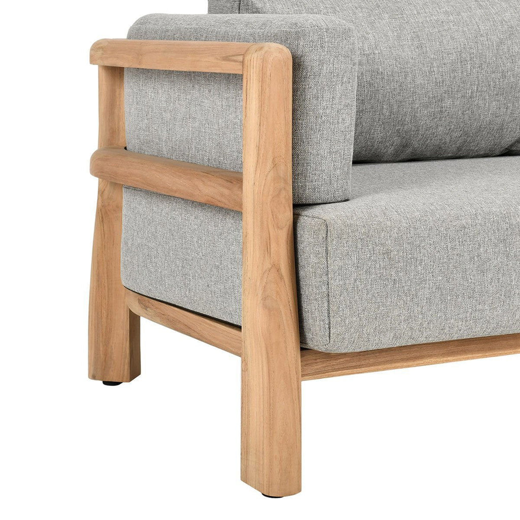 Aston - Outdoor Sofa - Natural / Gray