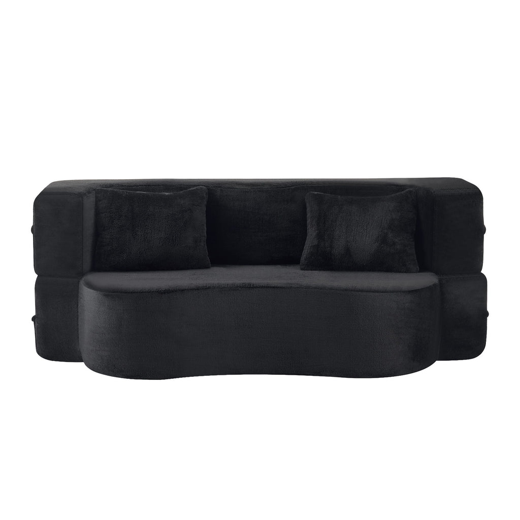 Modern Floor Sofa With 4 Pillows