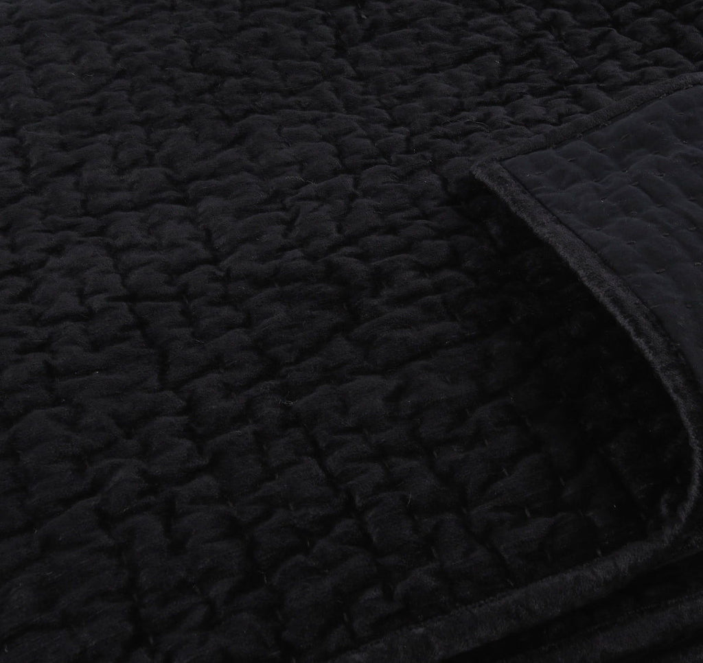 Bari - Velvet Sham - Onyx