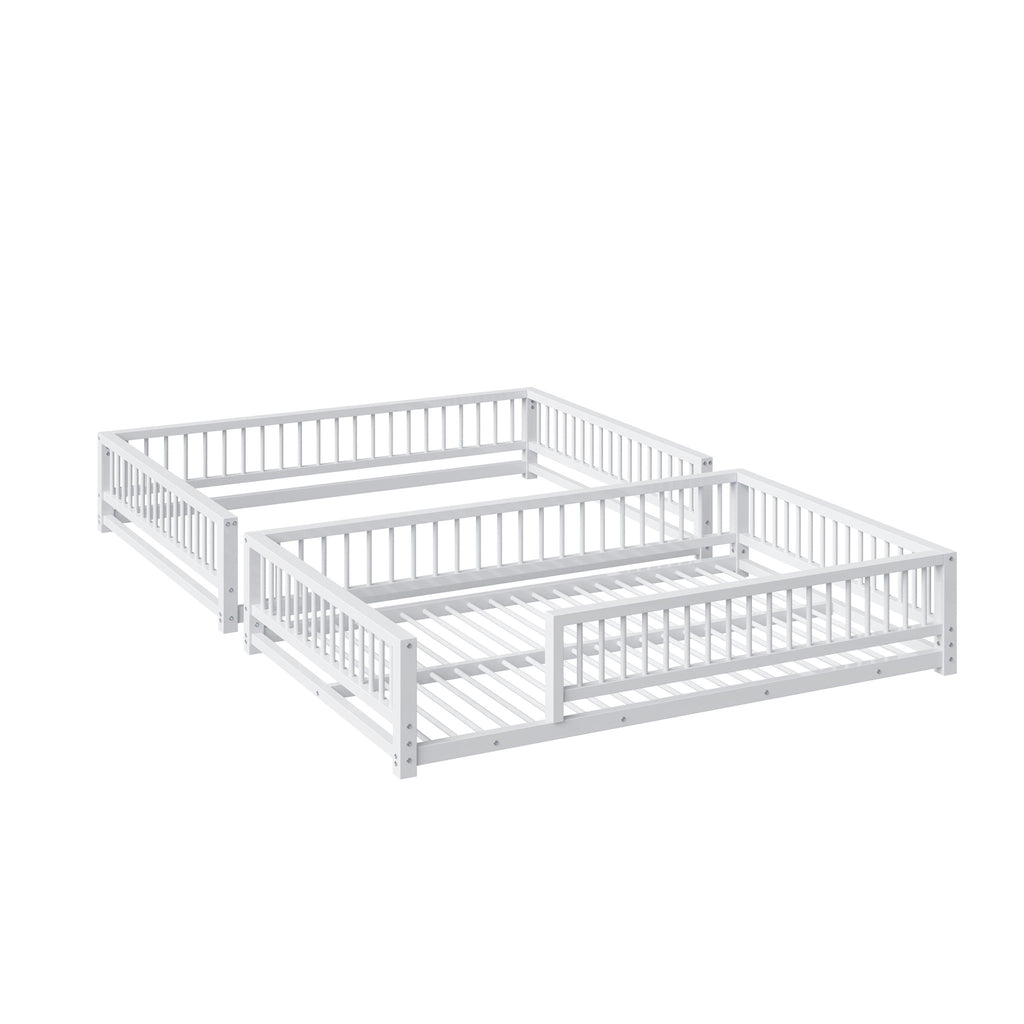 Bunk Bed With Ladder And Safety Guardrails
