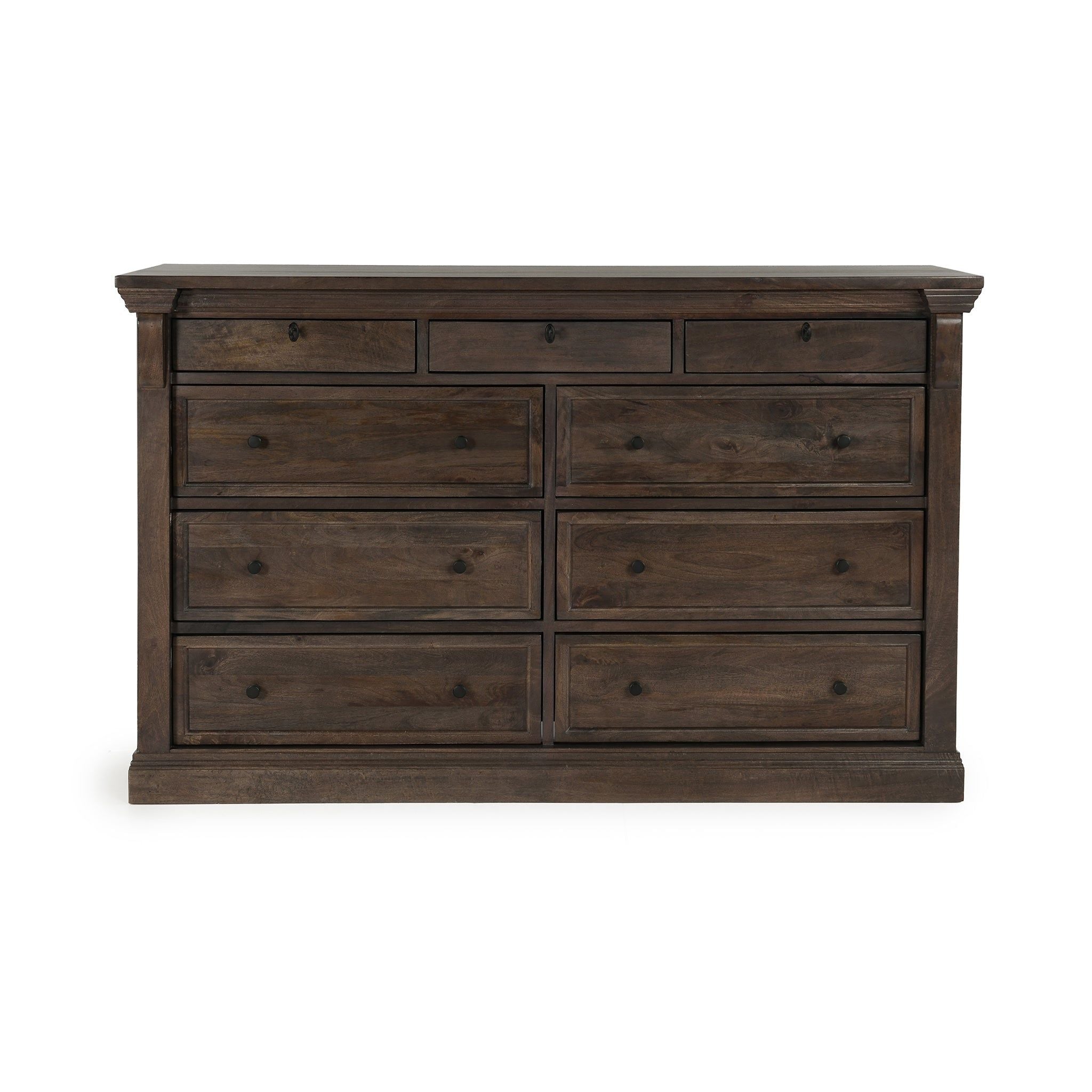 Adelaide - Wood 9 Drawer Dresser - Cocoa Brown