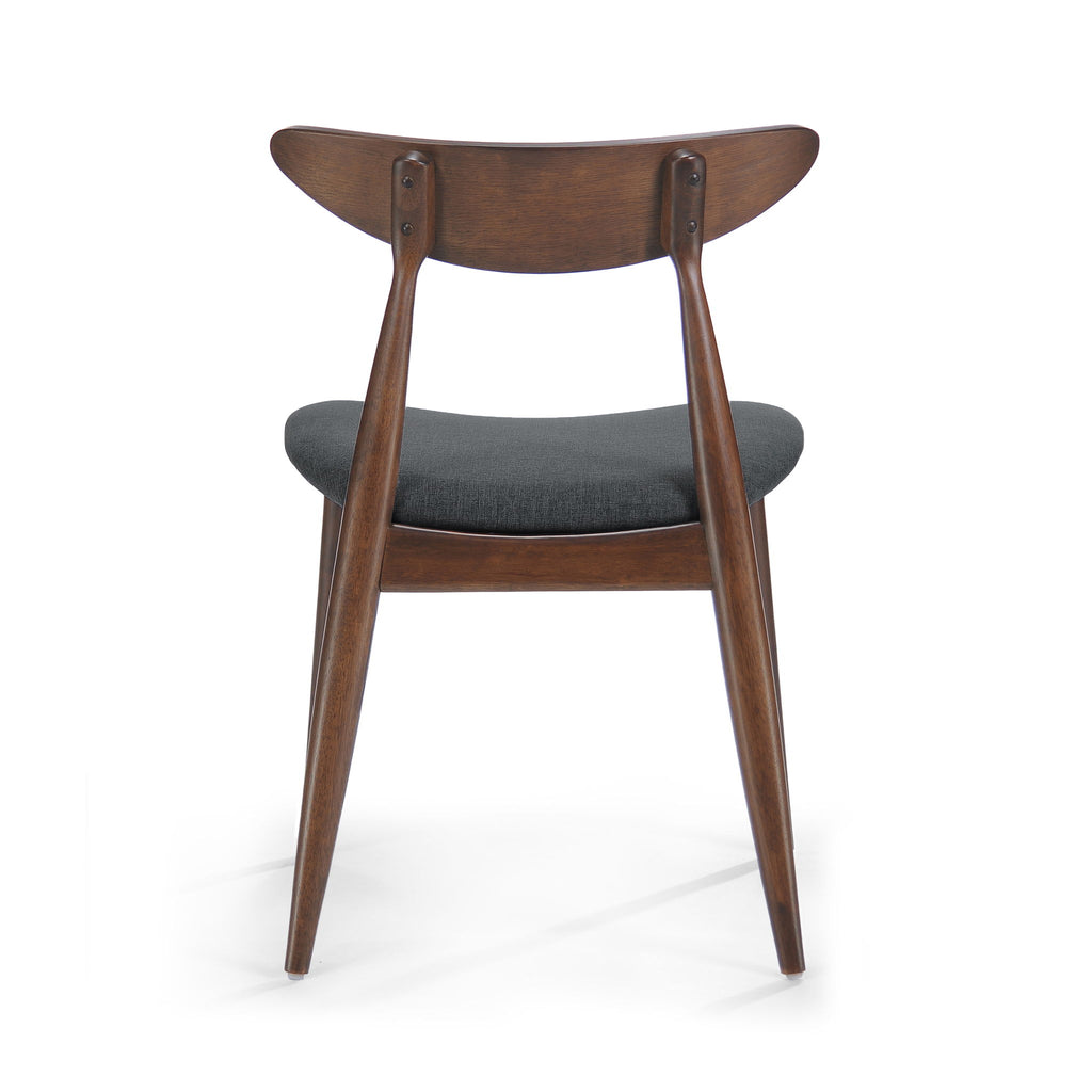 Retro Dining Chairs With Ergonomic Back (Set of 2)