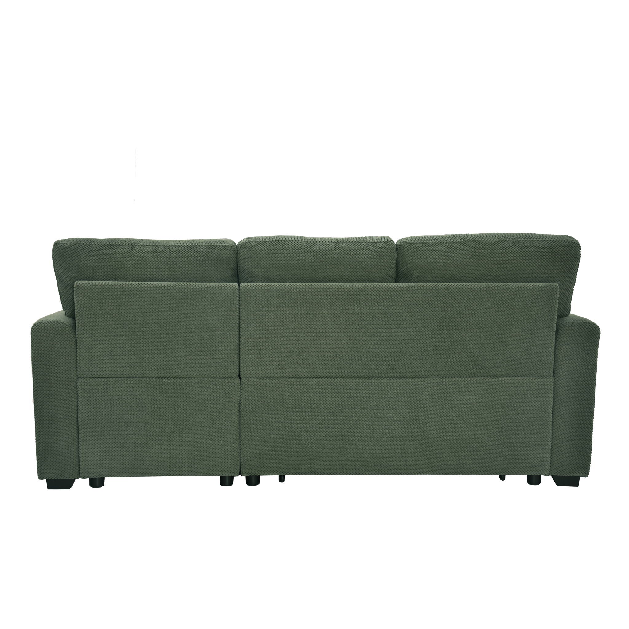 Sleeper Sectional With Pull Out Bed, Reversible Chaise