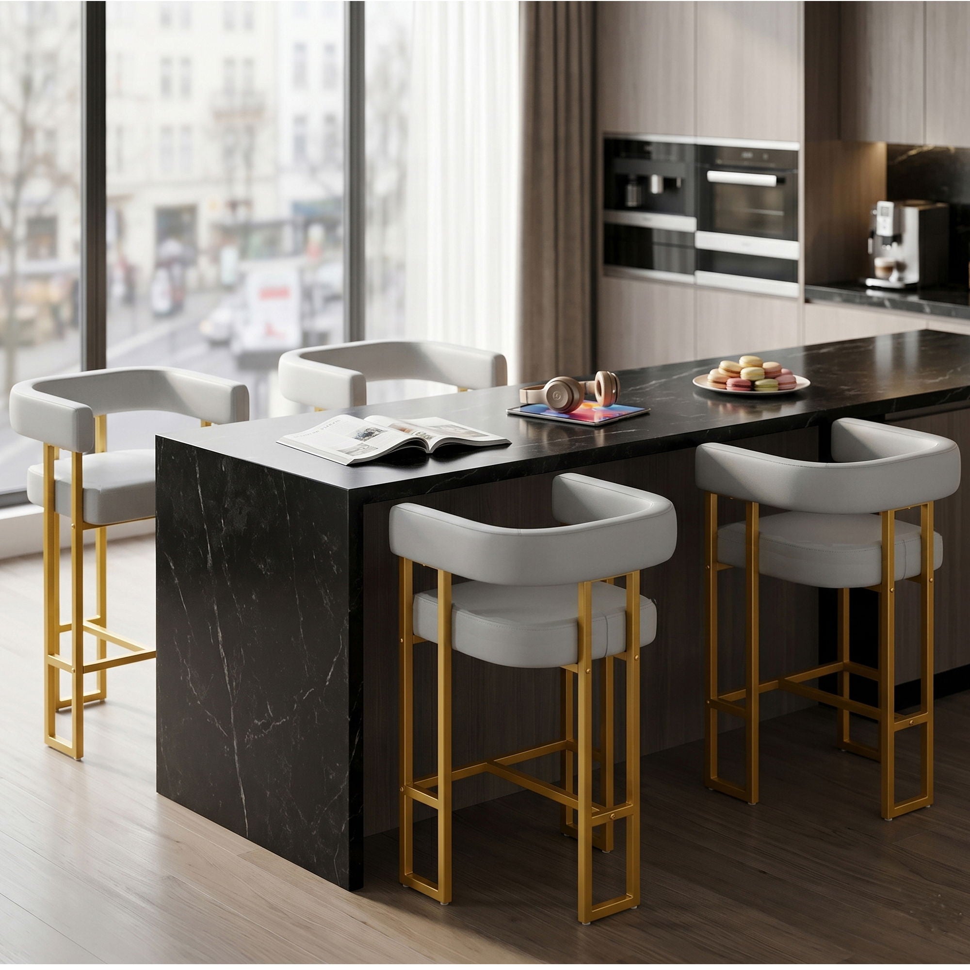 Modern Counter Height Bar Stools With U - Shaped
