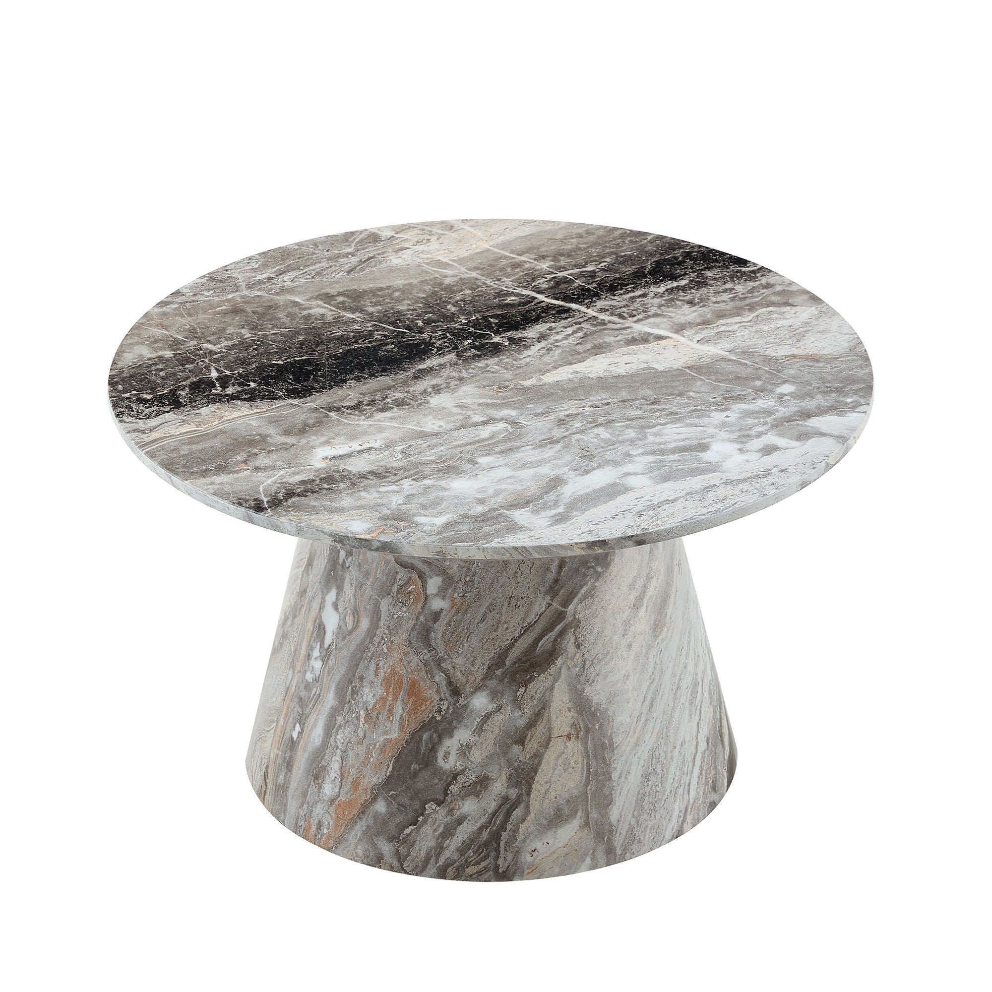Circular Coffee Table With Adjustable Feet