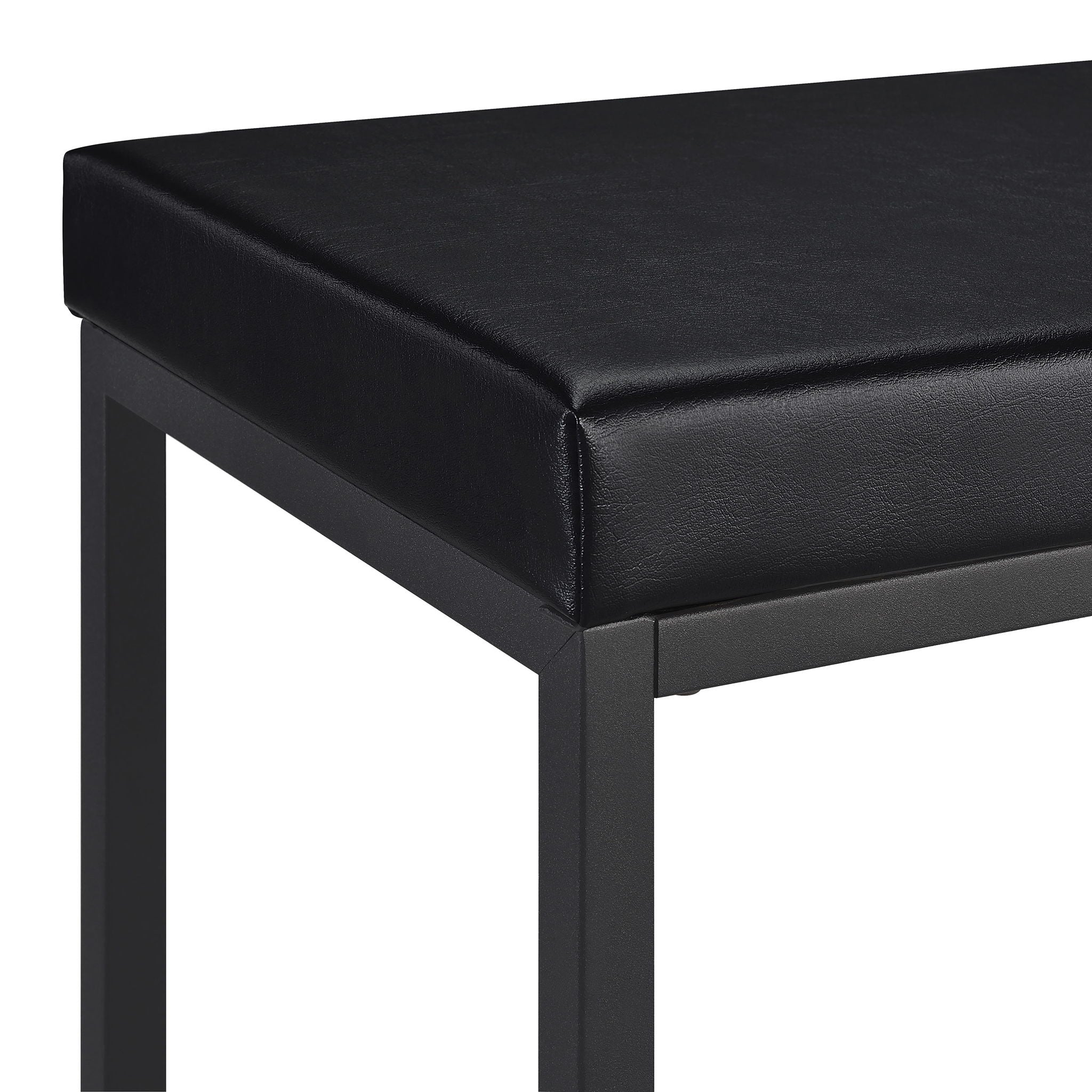 Klekner - 4 Piece Counter Height Table Set With Nesting Tables And Backless Stools - Charcoal