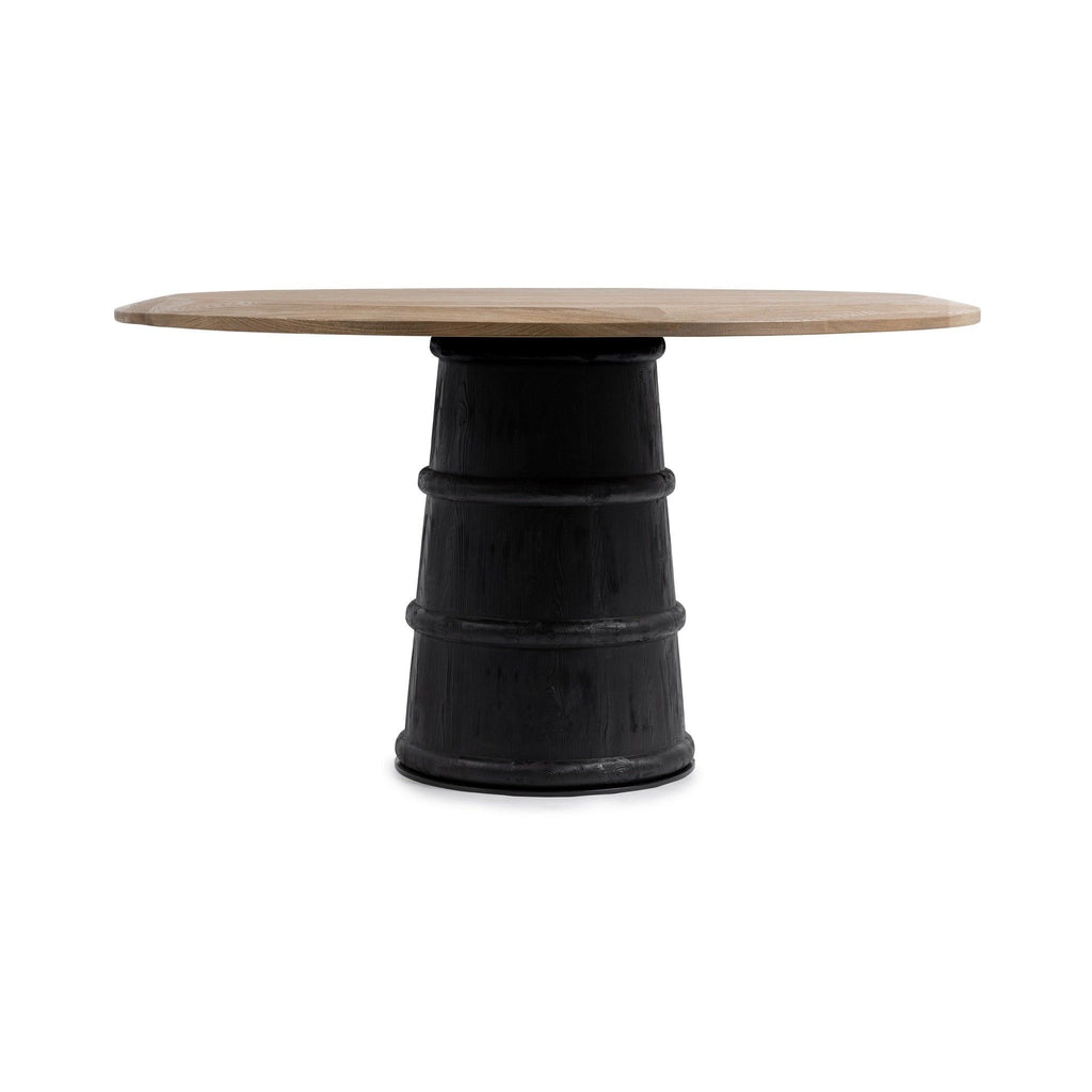 Lunen - 55" Round Dining Table - Soft Reef Noir