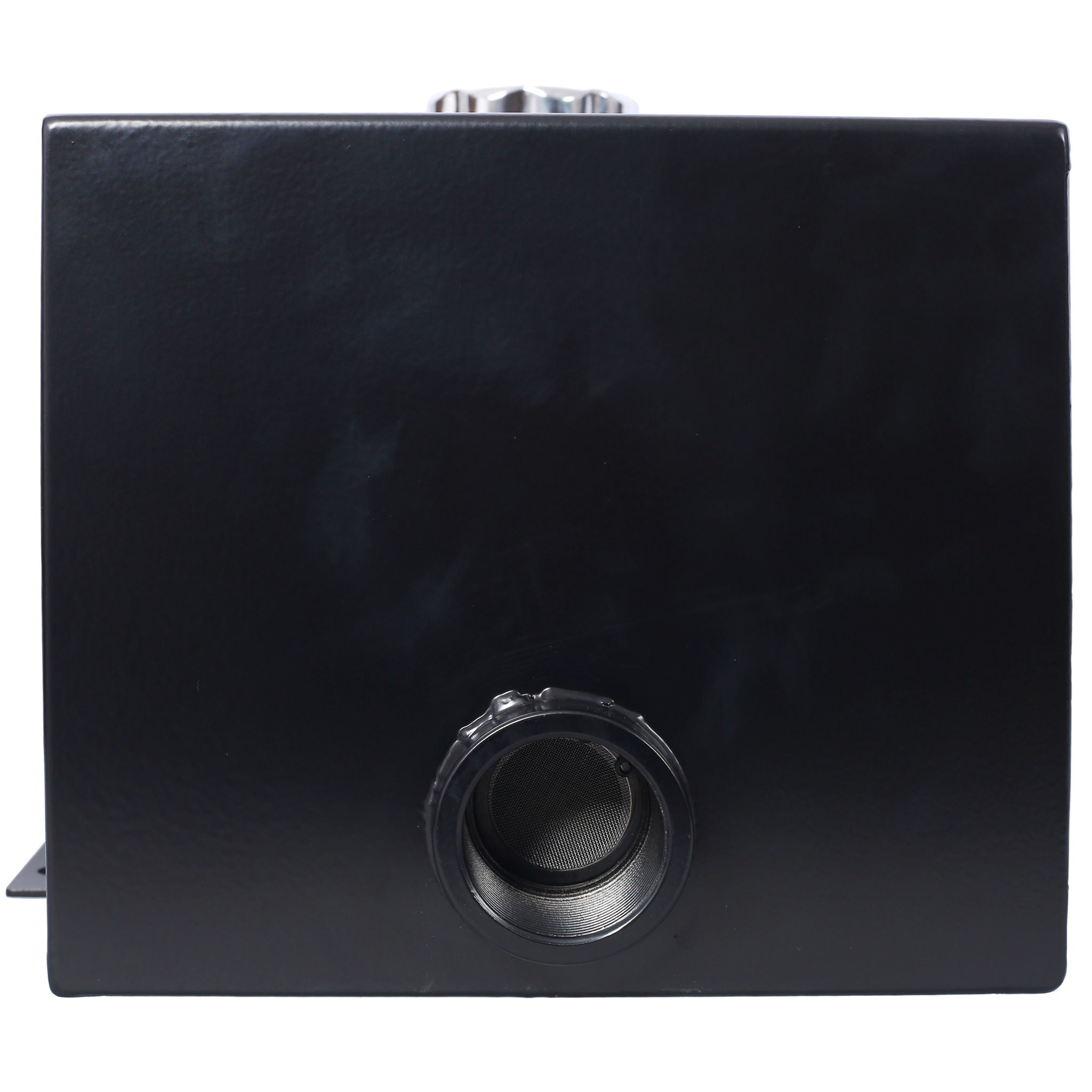 Heavy Duty 5 Gallon Steel Hydraulic Fluid Reservoir Tank With Mounting Foot, 14 Gauge - Black