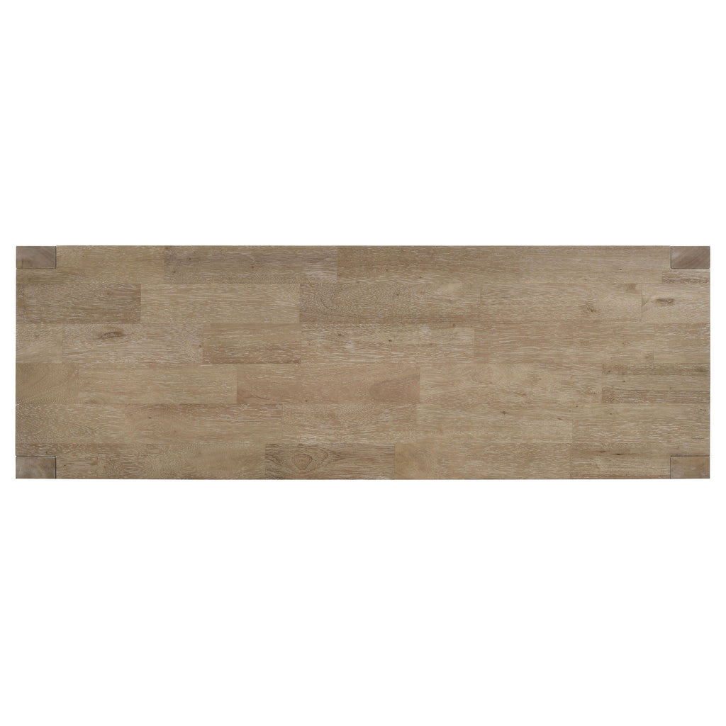 Malvika - Trestle Base Dining Bench - Brown