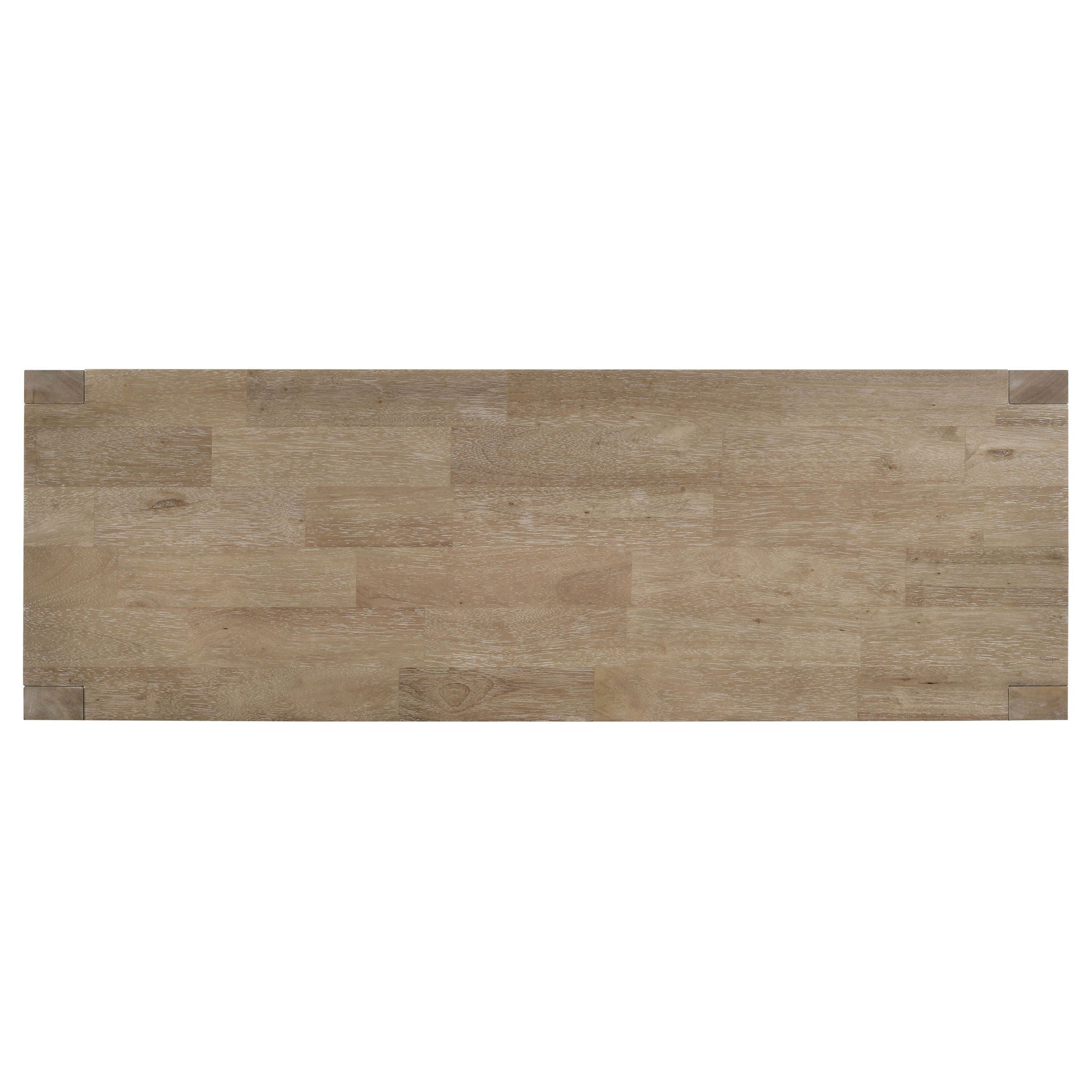 Malvika - Trestle Base Dining Bench - Brown
