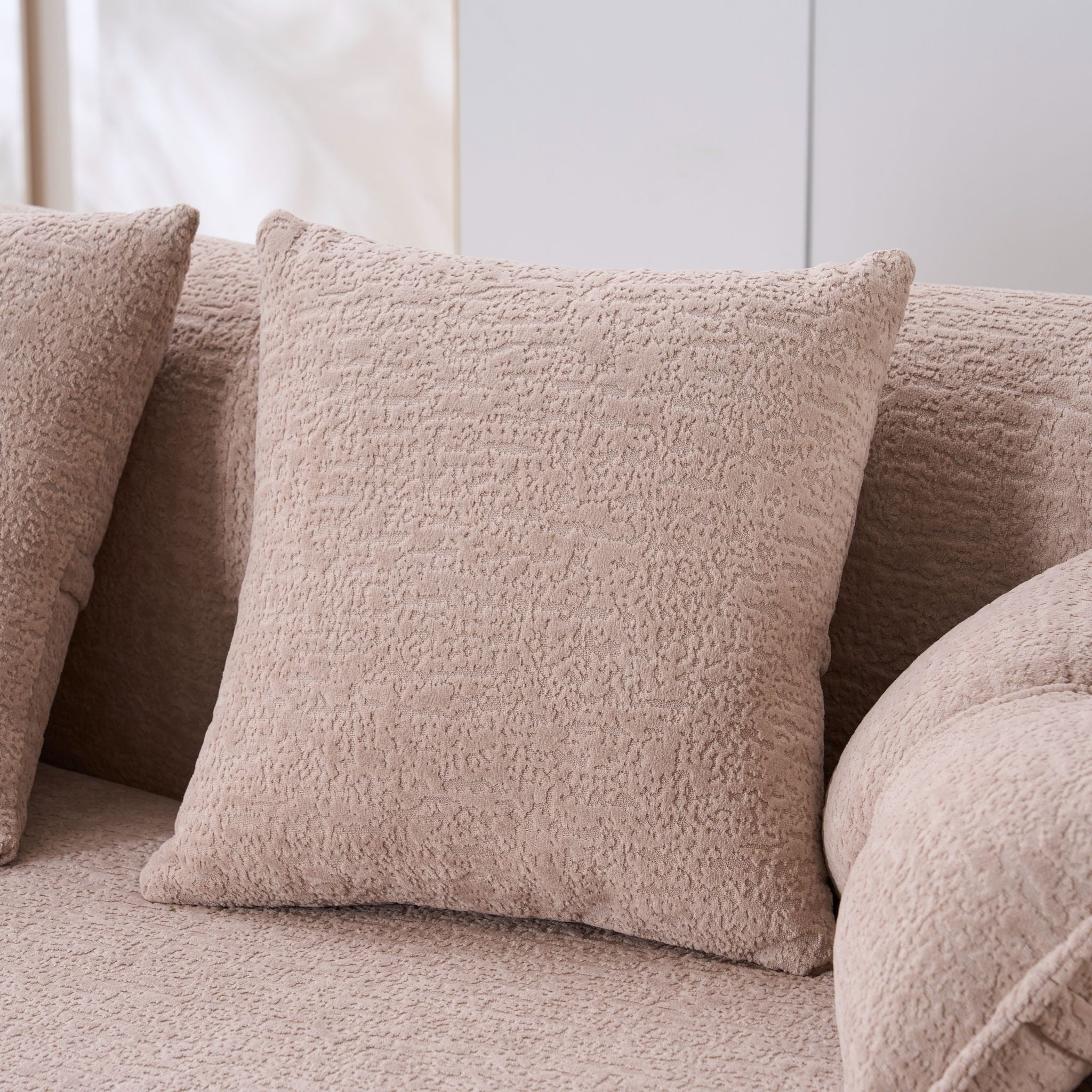 Foldable Sofa Bed, Boneless Couch Convertible Sleeper With 4 Pillows